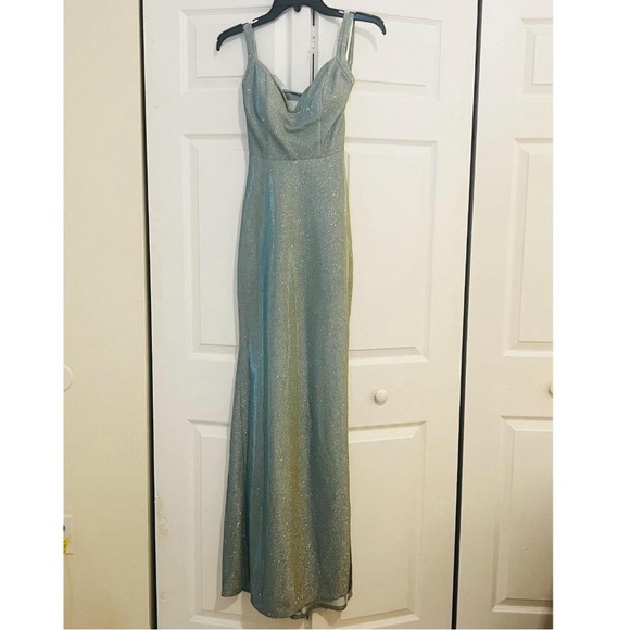 Baby Blue Prom Dress - Picture 3 of 7